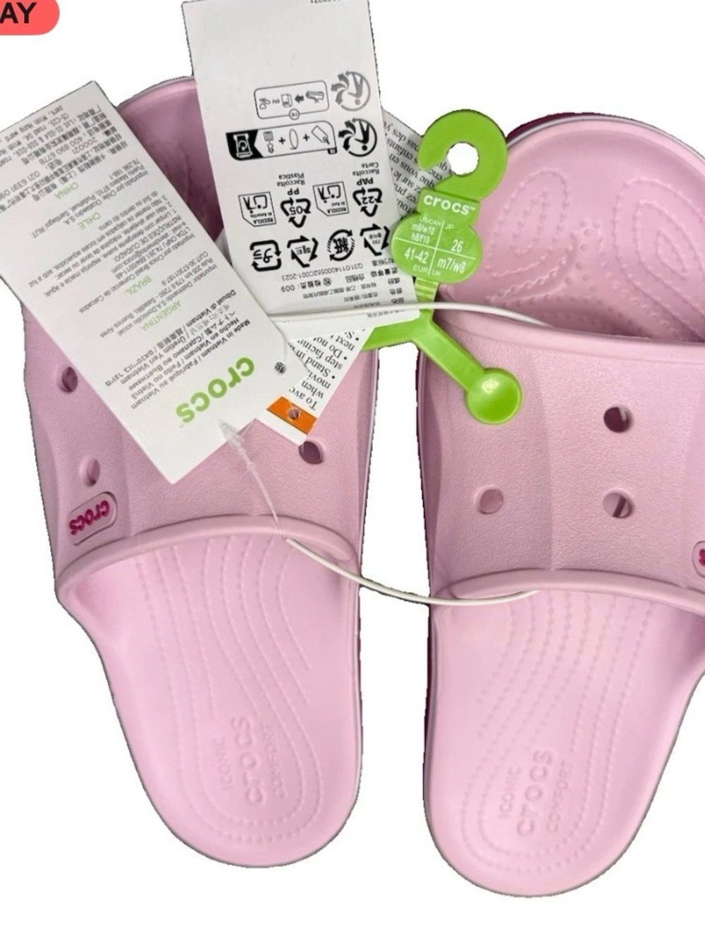 NWT Crocs Bayaband Pink size 10 Women’s - 💖 - Picture 5 of 5